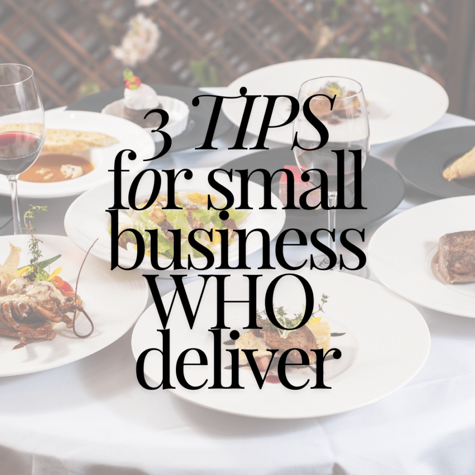 3 tips for small business